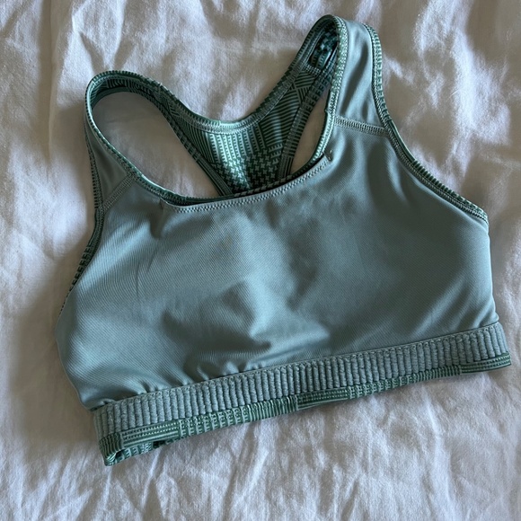 NIKE Swoosh Bra, Medium Support, Padded, Racerback, Sage Green, Size S - Picture 6 of 8